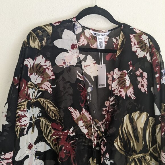Walter Baker NWT Tulum Caftan Floral Swim Coverup Kimono One Size - Picture 6 of 9